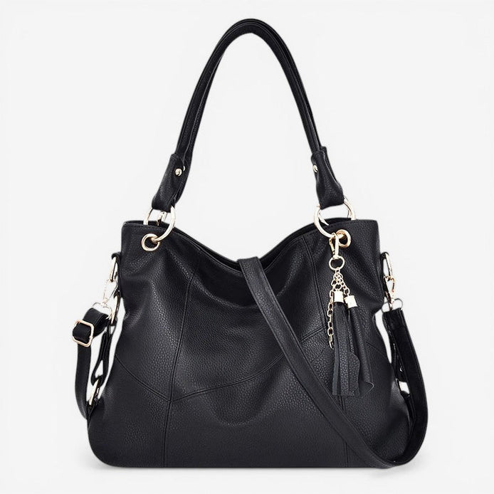 Velmora Schultertasche – Umhängetasche mit verstellbarem Riemen und mehreren Reißverschlussfächern