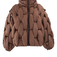 Damen Winterjacke mit Reißverschluss und Taschen Elvarena