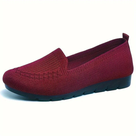 Velmira Damen Slip-On Loafer mit rutschfester Gummisohle
