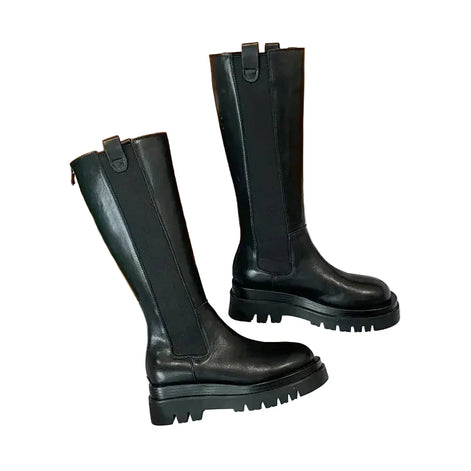 Lunaro kniehohe Stiefel für Damen – Plattformsohle und wintertaugliches Design