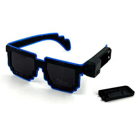 LED Leuchtbrille mit EL-Beleuchtung für Partys und Festivals – Lumivox