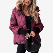 Damen Steppjacke mit Kapuze und Rautensteppung – Varellina
