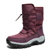 Unisex Winterstiefel mit Plüschfutter und elastischem Verschluss Elvarox