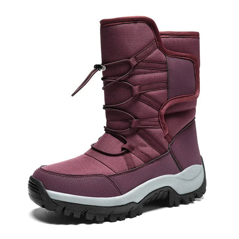 Unisex Winterstiefel mit Plüschfutter und elastischem Verschluss Elvarox