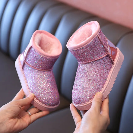 Soreli Kinderstiefel mit Glitzerdetails – Knöchelhoch für Herbst und Winter