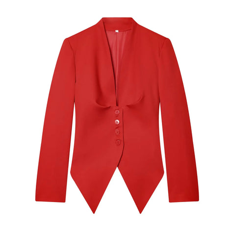 Élise Damen Blazer mit Schleifendetail und Einreihigem Verschluss