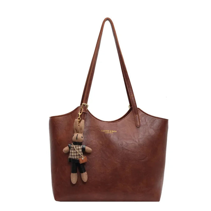 Azaloria Damen Shopper mit großem Innenfach und Doppelgriffen