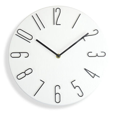 Simplaro Wandquarzuhr – Runde geräuscharme Uhr (30 cm)