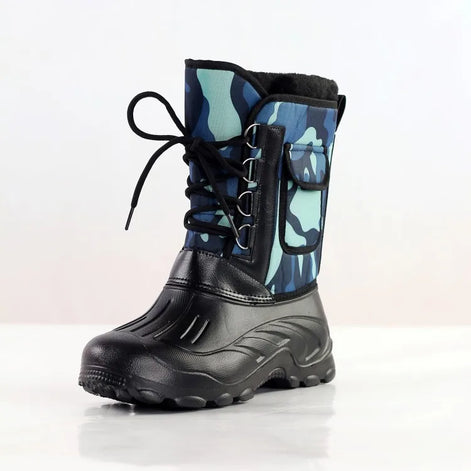 Herren Winterstiefel mit Plüschfutter und kräftiger Sohle Varexon
