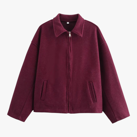 Damen Kurzjacke mit Reverskragen und Reißverschluss Varelia