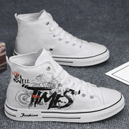 Solvire Herren Canvas High-Top Sneaker mit Schnürung