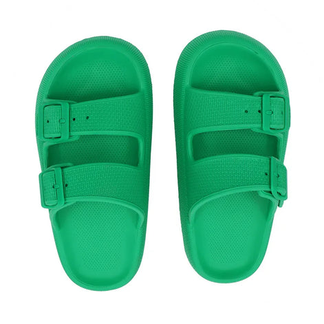 Velmora Unisex Slides mit Doppelriemen und verstellbaren Schnallen