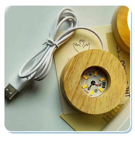 Selena Kristallkugel – Glaslampe mit Mond-, Galaxie-, Saturn- und Sonnensystem-Motiv