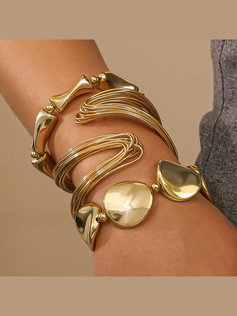 Aurelia Damen Armreif-Set mit Drei Offenen Armreifen