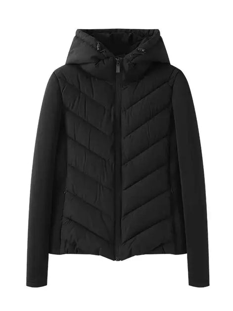 Elegante Damen Steppjacke mit Kapuze – Mireva