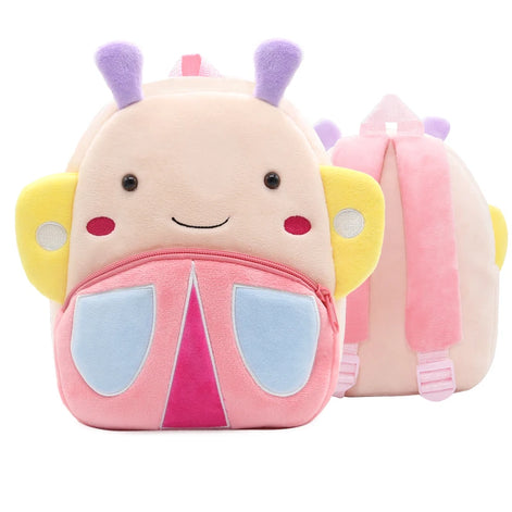 Kinder-Rucksack aus Plüsch mit Tiermotiv