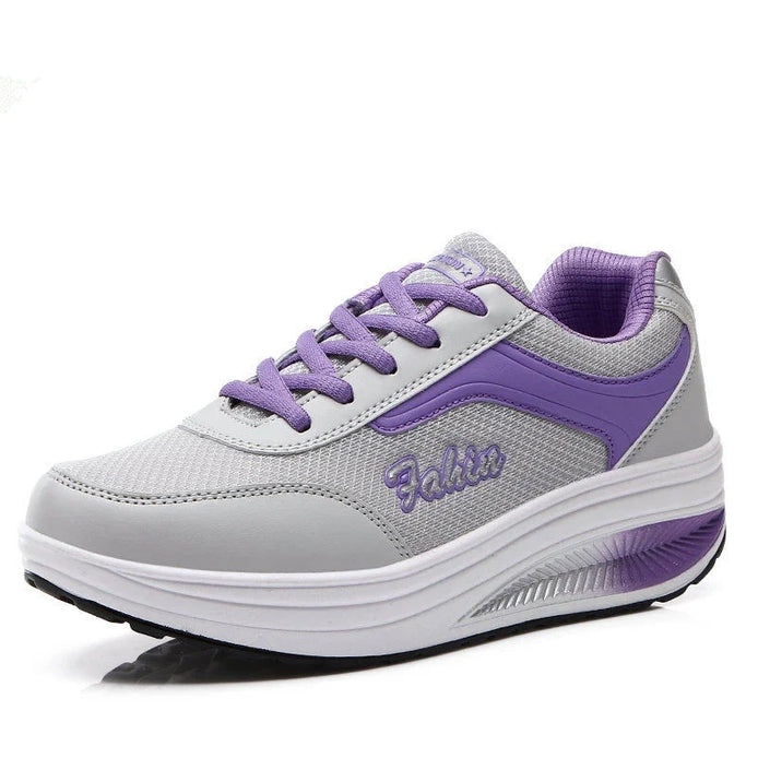 Damen Sneaker mit Mesh-Obermaterial und Schnürung – Varevyn