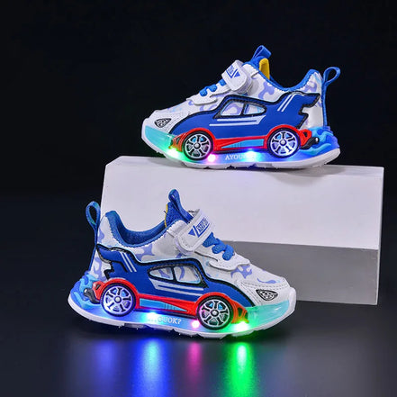 SparkWalk Kinder LED Sneakers mit Klettverschluss