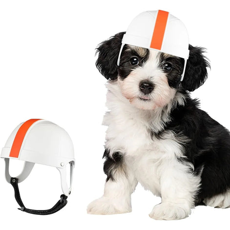 Rovira Haustier-Helm mit verstellbarem Kinnriemen für kleine Hunde und Katzen