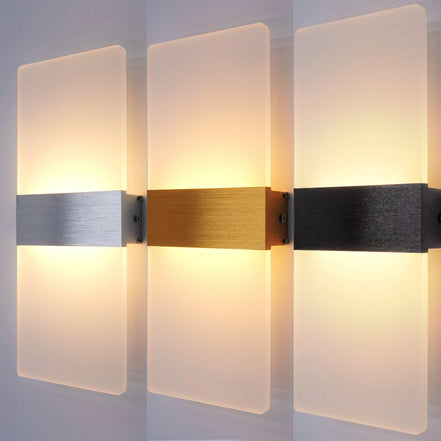 Liravon LED Wandleuchte Aluminium Acryl Innenwandlampe