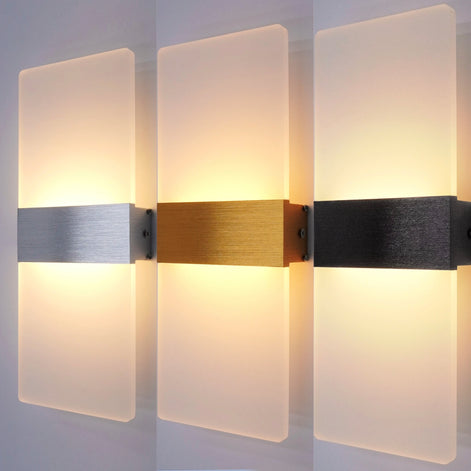 Liravon LED Wandleuchte Aluminium Acryl Innenwandlampe