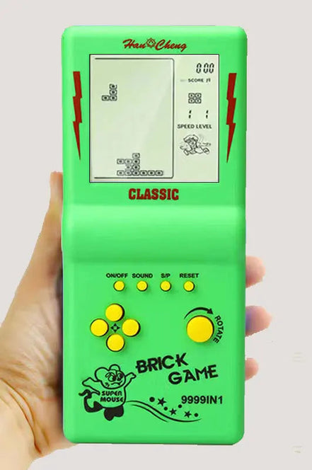 Retro Handheld Spielkonsole mit Puzzle-Spielen