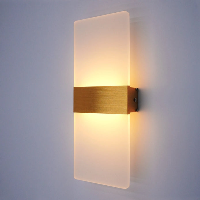 Liravon LED Wandleuchte Aluminium Acryl Innenwandlampe