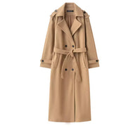 Damen Trenchcoat mit Doppelknopfleiste und Gürtel – Valessa