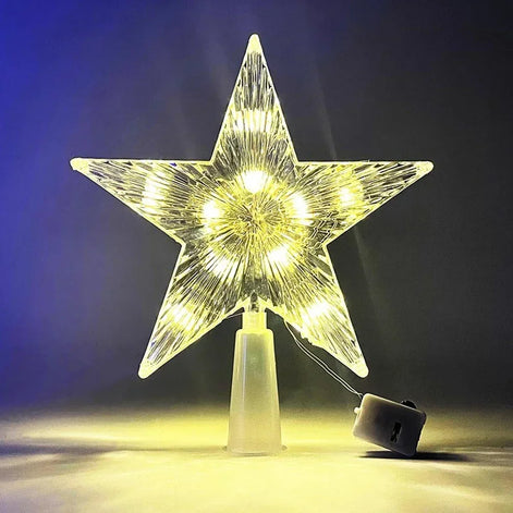 LED Weihnachtsbaumspitze Stern mit Beleuchtung – Lumestia