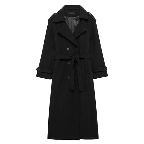 Damen Trenchcoat mit Doppelknopfleiste und Gürtel – Valessa
