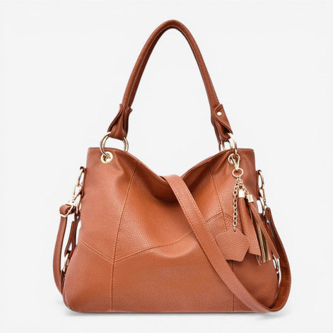 Velmora Schultertasche – Umhängetasche mit verstellbarem Riemen und mehreren Reißverschlussfächern