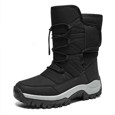 Unisex Winterstiefel mit Plüschfutter und elastischem Verschluss Elvarox