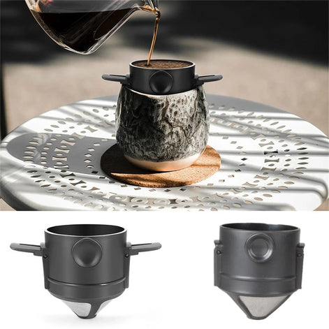 BrewFold Steel Dripper – Faltbarer Edelstahl-Kaffeefilter