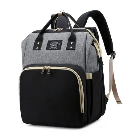 Faltbarer Wickelrucksack mit integrierter Liegefläche