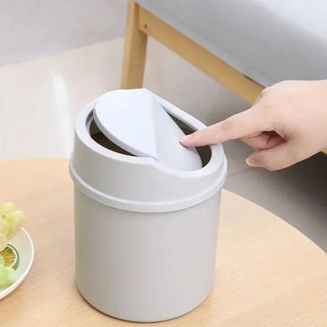 Selviro Mini Tisch-Mülleimer mit Klappdeckel