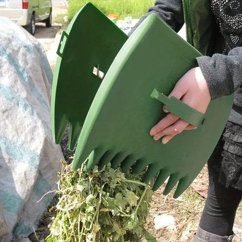 TerraHand Mini Rake – Handrechen für Garten und Rasenpflege