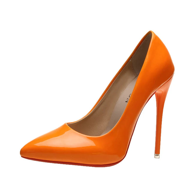 Lurevia Damen Pumps mit spitzer Form und 12 cm Absatz