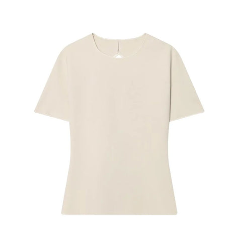 Damen-Zweiteiler mit Kurzarmshirt und Schlaghose – Elanique