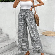 Florenza Damen Culotte mit Paisley-Muster und weitem Bein