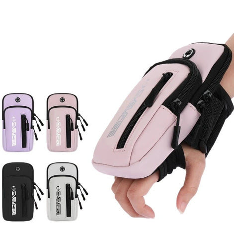 Sport-Armtasche mit Reißverschluss für Smartphone und Outdoor-Aktivitäten – MotionPocket