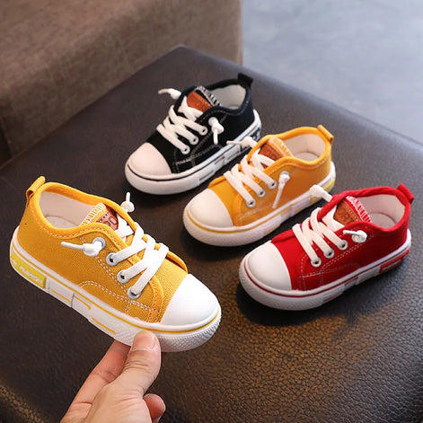 FlexiPlay Kinder Canvas Sneaker Unisex mit rutschhemmender Sohle