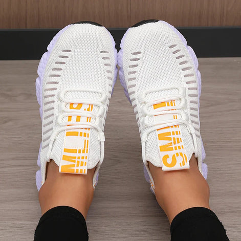 Velion Damen Laufschuhe mit Mesh-Obermaterial und Schnürung