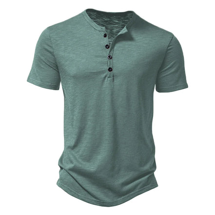 Velano Henley T-Shirt kurzarm mit Knopfleiste und bequemer Passform für den Alltag