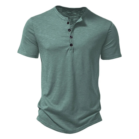 Velano Henley T-Shirt kurzarm mit Knopfleiste und bequemer Passform für den Alltag
