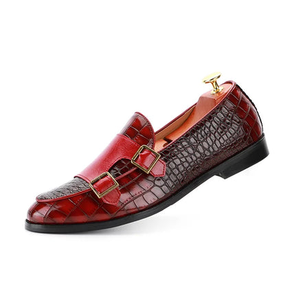 Calvero Herren Lackleder Loafer Schnürung