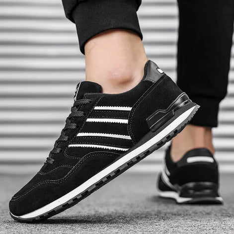 Zenviro Herren Sneaker mit Schnürung und profilierter Sohle