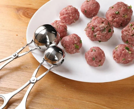 Culina Fleischklößchenformer – Edelstahl-Küchenzange für Fleisch- und Reisbällchen