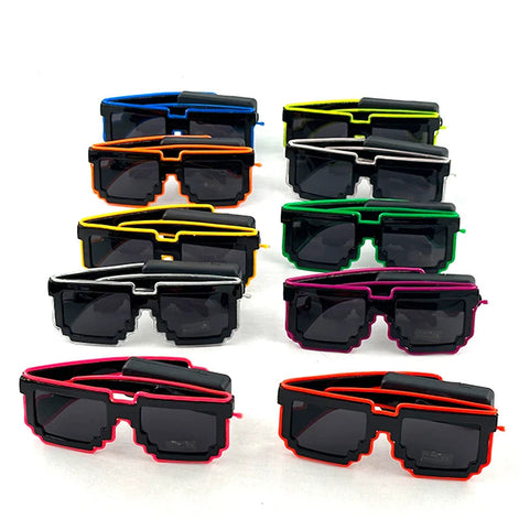 LED Leuchtbrille mit EL-Beleuchtung für Partys und Festivals – Lumivox