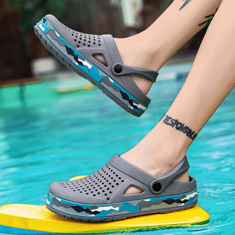 Veltrion Herren Clogs mit rutschfester Sohle