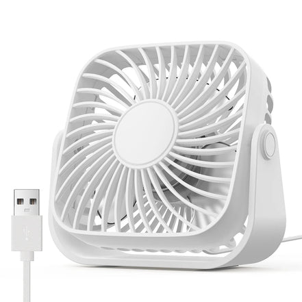 USB Tischventilator mit 3 Geschwindigkeitsstufen und 360° Verstellung – AeroDesk